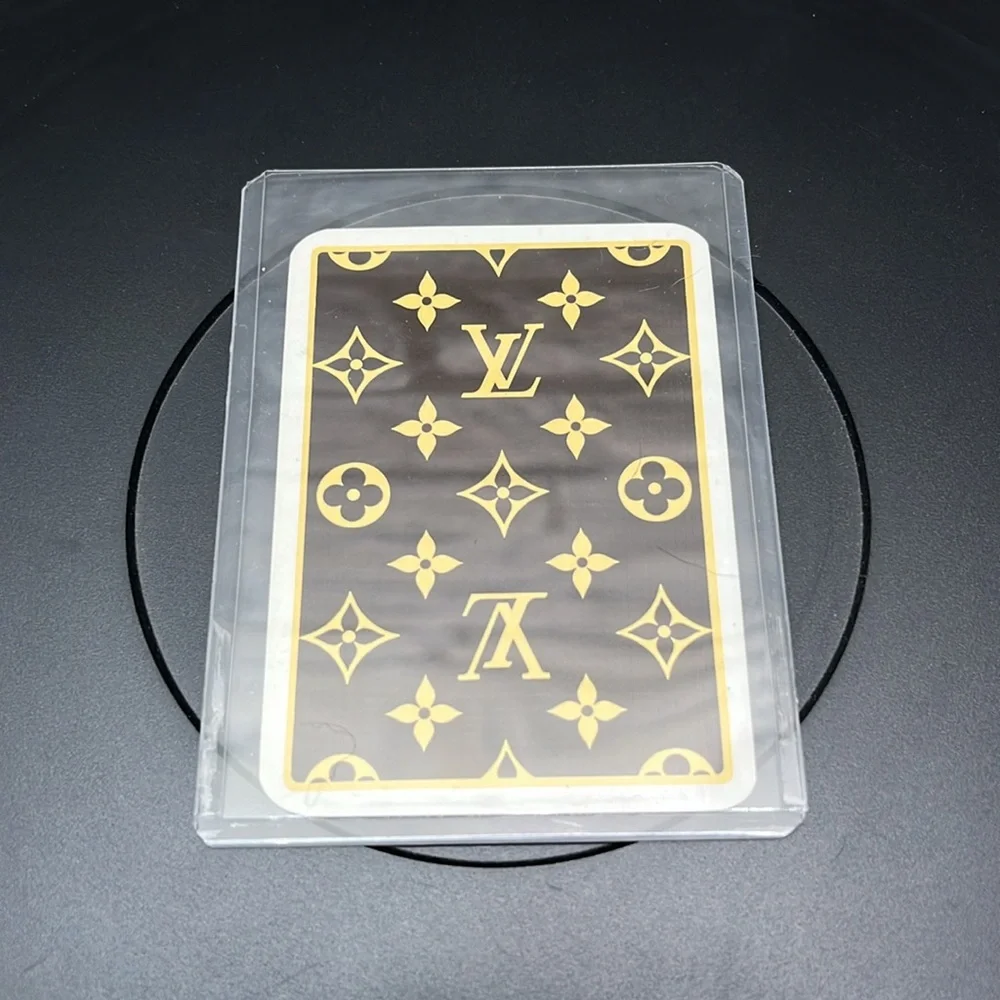 LOUIS VUITTON VINTAGE 70’s MONOGRAM PLAYING CARD BAG CHARM. ♠️ SUIT - Picture 2 of 3